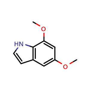 Chemical structure of 5,7-Dimethoxy indole , CAS 27508-85-6, AChemBlock AD280140