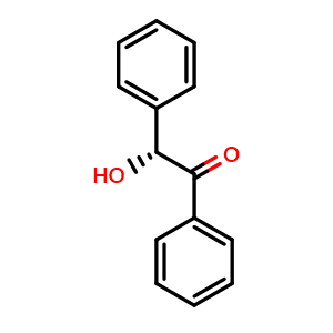 Chemical structure of (R)-(-)-Benzoin , CAS 5928-66-5, AChemBlock AD280154