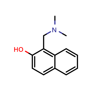 Chemical structure of 1-[(Dimethylamino)methyl]-2-naphthalenol , CAS 5419-02-3, AChemBlock AD280158