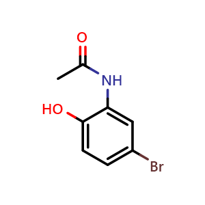 Chemical structure of N-(5-Bromo-2-hydroxyphenyl)acetamide , CAS 107986-49-2, AChemBlock AD280163
