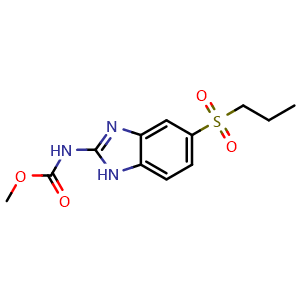 Chemical structure of Albendazole sulfone , CAS 75184-71-3, AChemBlock AD280177