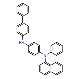 Chemical structure of N4-[1,1′-Biphenyl]-4-yl-N1-1-naphthalenyl-N1-phenyl-1,4-benzenediamine , CAS 880800-21-5, AChemBlock AD280193