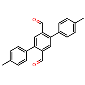 Chemical structure of 2,5-Bis(4-methylphenyl)terephthalaldehyde , CAS 850859-98-2, AChemBlock AD280196