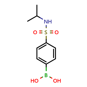 Chemical structure of N-Isopropyl 4-boronobenzenesulfonamide , CAS 850589-31-0, AChemBlock AD280197