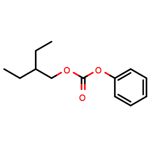 Chemical structure of 2-Ethylbutyl phenyl carbonate , CAS 820969-44-6, AChemBlock AD280202