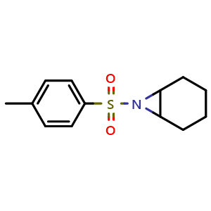 Chemical structure of 7-Tosyl-7-azabicyclo[4.1.0]heptane , CAS 68820-12-2, AChemBlock AD280225