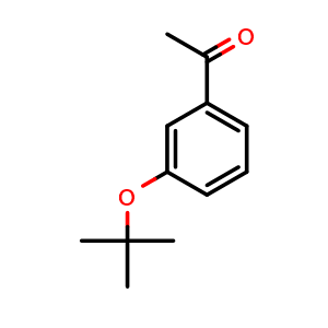 Chemical structure of 1-[3-(1,1-Dimethylethoxy)phenyl]ethano , CAS 99376-84-8, AChemBlock AD280228