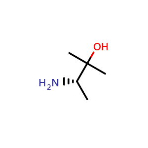 Chemical structure of (S)-3-Amino-2-methyl-butan-2-ol , CAS 74608-26-7, AChemBlock AD280232