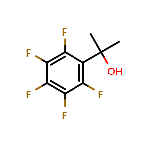 Chemical structure of 2-(Perfluorophenyl)propan-2-ol , CAS 715-31-1, AChemBlock AD280239