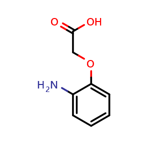 Chemical structure of 2-(2-Aminophenoxy)acetic acid , CAS 4323-68-6, AChemBlock AD280266