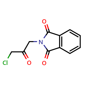 Chemical structure of 2-(3-Chloro-2-oxopropyl)isoindoline-1,3-dione , CAS 35750-02-8, AChemBlock AD280273