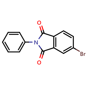 Chemical structure of N-Phenyl-4-bromophthalimide , CAS 82104-66-3, AChemBlock AD280304
