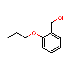 Chemical structure of (2-Propoxyphenyl)methanol , CAS 112230-06-5, AChemBlock AD280311