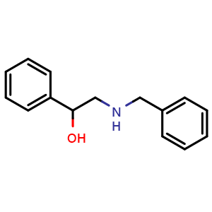 Chemical structure of 2-(Benzylamino)-1-phenyl-ethanol , CAS 27159-30-4, AChemBlock AD280470