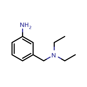 Chemical structure of N-(3-Aminobenzyl)-N,N-diethylamine , CAS 27958-97-0, AChemBlock AD280482