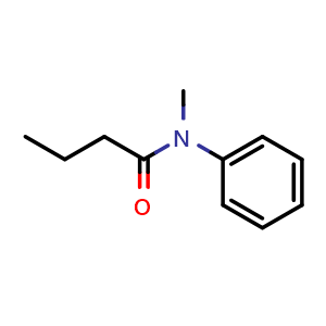 Chemical structure of N-Methyl-N-phenylbutanamide , CAS 42883-79-4, AChemBlock AD280488