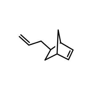 Chemical structure of 5-Allylbicyclo[2.2.1]hept-2-ene , CAS 31663-53-3, AChemBlock AD280518