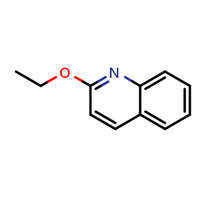 Chemical structure of 2-Ethoxyquinoline , CAS 46185-83-5, AChemBlock AD280524