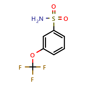 Chemical structure of 3-Trifluoromethoxybenzenesulfonamide , CAS 503179-70-2, AChemBlock AD280527