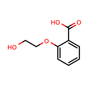 Chemical structure of 2-(2-Hydroxy-ethoxy)-benzoic acid , CAS 55211-84-2, AChemBlock AD280532