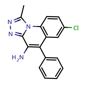 Chemical structure of 7-Chloro-1-methyl-5-phenyl , CAS 448950-89-8, AChemBlock AD280534