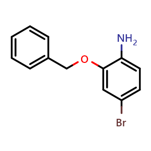 Chemical structure of 2-(Benzyloxy)-4-bromoaniline , CAS 495406-90-1, AChemBlock AD280545