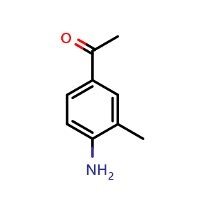 Chemical structure of 1-(4-Amino-3-methyl-phenyl)-ethanone , CAS 43230-11-1, AChemBlock AD280546