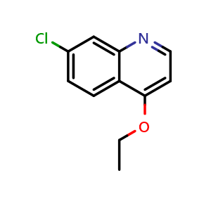 Chemical structure of 7-Chloro-4-ethoxy-quinoline , CAS 5448-52-2, AChemBlock AD280551