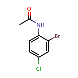 Chemical structure of 2-Bromo-4-chlorophenylacetamide , CAS 57045-85-9, AChemBlock AD280560