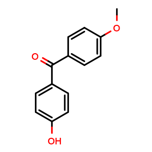 Chemical structure of 4-Hydroxyphenyl 4-methoxyphenyl ketone , CAS 61002-54-8, AChemBlock AD280583