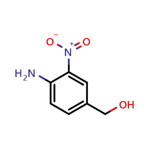 Chemical structure of (4-Amino-3-nitrophenyl)methanol , CAS 63189-97-9, AChemBlock AD280588