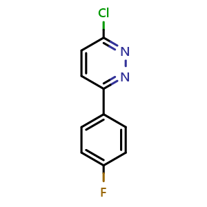 Chemical structure of 3-Chloro-6-(4-fluorophenyl)pyridazine , CAS 66548-52-5, AChemBlock AD280596