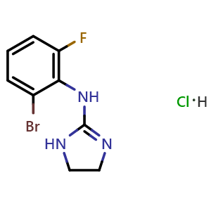 Chemical structure of Romifidine hydrochloride , CAS 65896-14-2, AChemBlock AD280600