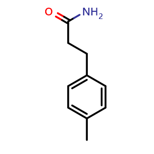 Chemical structure of 3-(p-Tolyl)propanamide , CAS 74533-76-9, AChemBlock AD280614