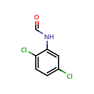 Chemical structure of N-(2,5-Dichlorophenyl)formamide , CAS 6639-55-0, AChemBlock AD280616
