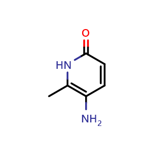 Chemical structure of 5-Amino-6-methylpyridin-2(1h)-one , CAS 88818-90-0, AChemBlock AD280648