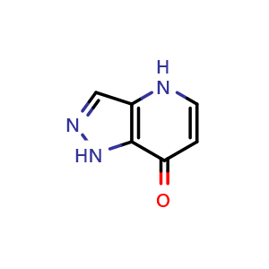 Chemical structure of 1,4-Dihydro-7H-pyrazolo[4,3-b]pyridin-7-one , CAS 94220-42-5, AChemBlock AD280661