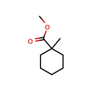 Chemical structure of Methyl1-methylcyclohexane-1-carboxylate , CAS 825-04-7, AChemBlock AD280733