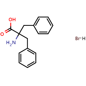 Chemical structure of 2-Amino-2-benzyl-3-phenylpropanoic acid hydrobromide , CAS 1211392-30-1, AChemBlock AD280818