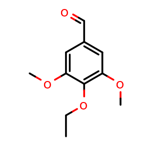 Chemical structure of 4-Ethoxy-3,5-dimethoxybenzaldehyde , CAS 39075-25-7, AChemBlock AD280820