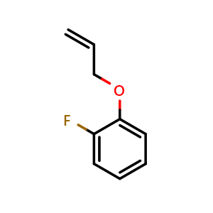 Chemical structure of 1-Fluoro-2-(prop-2-en-1-yloxy)benzene , CAS 57264-49-0, AChemBlock AD280849