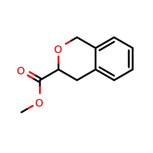 Chemical structure of Methyl 3,4-dihydro-1H-2-benzopyran-3-carboxylate , CAS 219874-06-3, AChemBlock AD280856