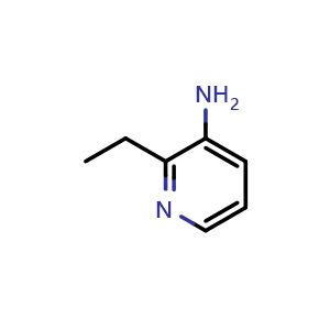 Chemical structure of 2-Ethylpyridin-3-amine , CAS 861393-64-8, AChemBlock AD280889