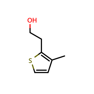 Chemical structure of 2-(3-Methylthiophen-2-yl)ethan-1-ol , CAS 159144-69-1, AChemBlock AD280925