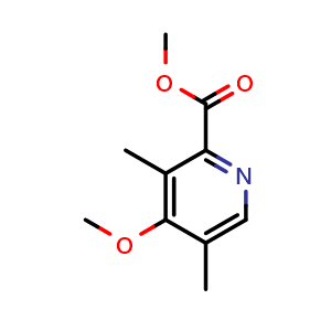 Chemical structure of Methyl 4-methoxy-3,5-dimethylpicolinate , CAS 187222-18-0, AChemBlock AD280940