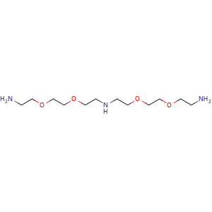Chemical structure of 3,6,12,15-Tetraoxa-9-azaheptadecane-1,17-diamine , CAS 50977-95-2, AChemBlock AD280983
