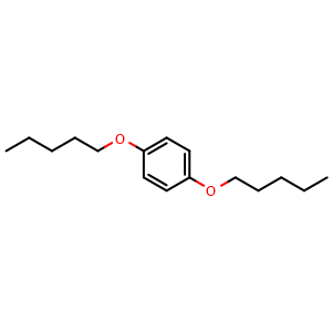 Chemical structure of 1,4-Bis(pentyloxy)benzene , CAS 32527-64-3, AChemBlock AD280984