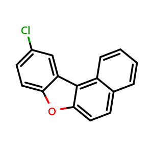 Chemical structure of 10-Chloronaphtho[2,1-b]benzofuran , CAS 2140822-95-1, AChemBlock AD280992