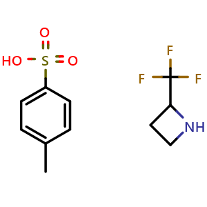 Chemical structure of 2-Trifluoromethyl-azetidinetosylate , CAS 2305079-51-8, AChemBlock AD281003