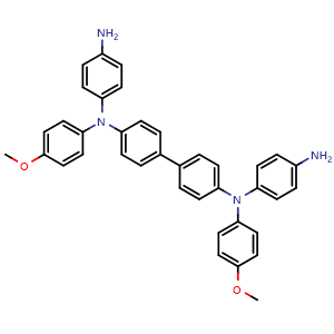 Chemical structure of N1,N1'-([1,1'-Biphenyl]-4,4'-diyl)bis(N1-(4-methoxyphenyl)benzene-1,4-diamine) , CAS 1299494-47-5, AChemBlock AD281085